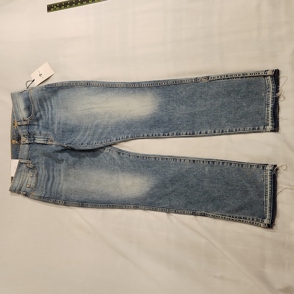 7‎ For All Mankind jeans Dylan Straight Leg women's 32 blue denim NWT